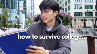 how i'm surviving college midterms | in-person class & on-campus