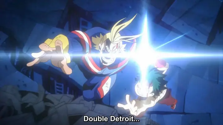 My Hero Academia Two Heroes - The Final Battle Midoriya With All Might Vs Wolfram Best Momemnt