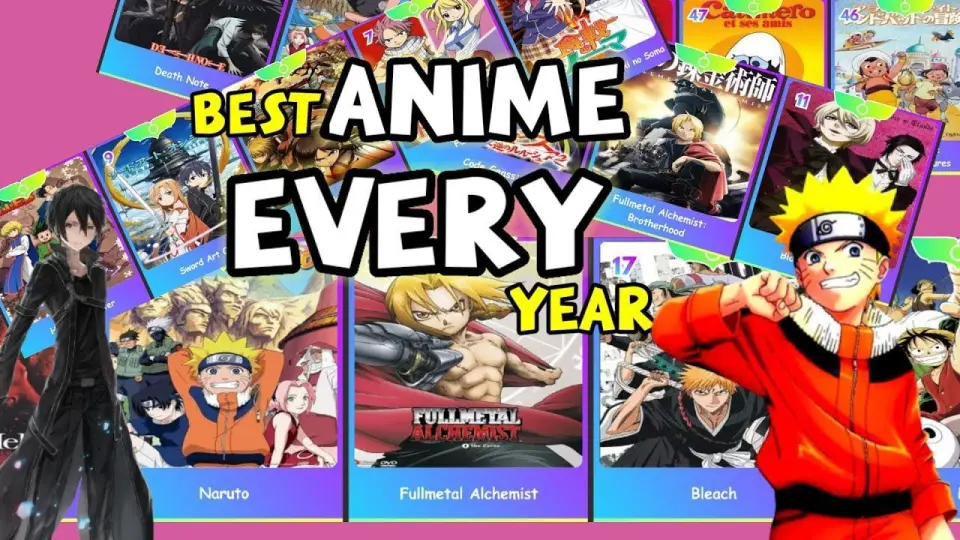 Top 50 Anime Terbaik Setiap Tahun - Top 50 Best Anime Every Year - Bilibili