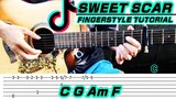 Sweet Scar - Weird Genius (Guitar Fingerstyle) Tabs + Chords