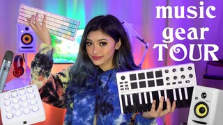 Midi controllers / equipment I use to produce music in my bedroom ✨☁️🎹 | Lesha