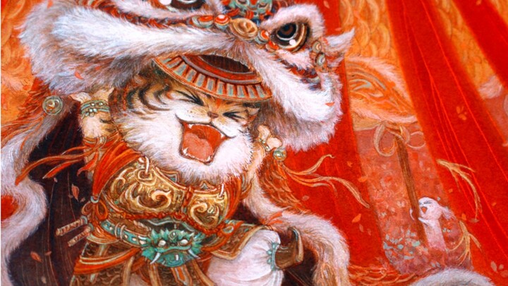 [Painting]Draw a tiger fairy for the New Year