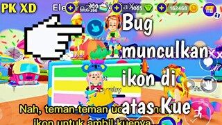 Bug munculkan ikon di atas Kue Ulang tahun PK XD Anniversary