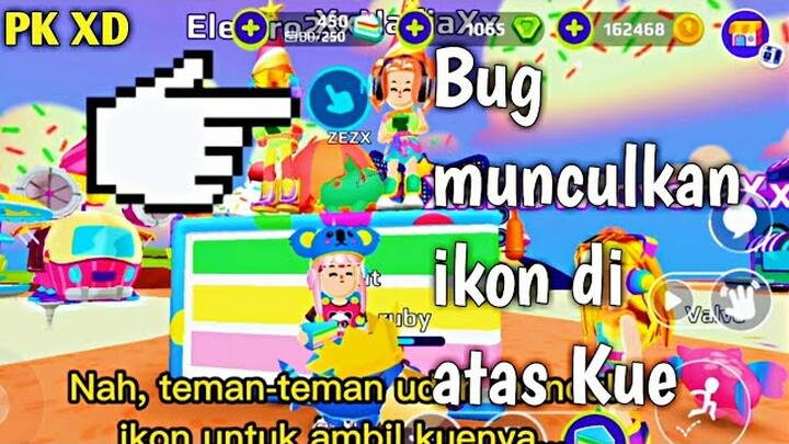 Bug munculkan ikon di atas Kue Ulang tahun PK XD Anniversary