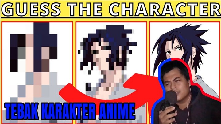 Tebak Karakter Anime Pixel Quiz Challenge || Bongol Pika #anime #reaction #quiz