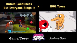 UNTOLD LONELINESS But Everyone Sings It with Rainbow Friends | GAME x FNF Animation