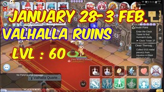 January 28 - 3 Feb. Valhalla Ruins Lvl: 60 | Ragnarok Mobile Eternal Love