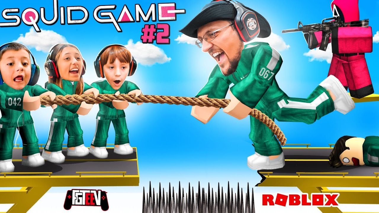 SQUID GAME Split My Family on Different TEAMS! (FGTeeV ROBLOX Red ...