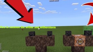 How to summon the wither and the wither storm in minecraft pe (minecraft pe mod)