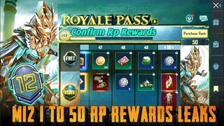 M12 ROYAL PASS 1 TO 50 RP REWARDS | Month 12 ROYAL PASS Rewards BGMI | M12 RP 1 to 50 Leaks Pubg