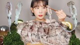 꼴뚜기회 (호래기)🦑 나 자신 먹방 Raw Baby squid [eating show]mukbang korean food