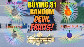 Buying 31 Random Fruits in A One Piece Game