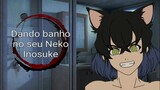ASMR: Dando banho no seu Neko Inosuke 🐗❤