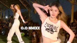 [OO yang membuat orang terbang] Ribuan orang menampilkan cover dance NMIXX di taman bermain kampus