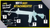 BEST ATTACHMENTS FOR M416 IN BGMI/PUBG • M416+6X ZERO RECOIL GUIDE/TUTORIAL • BGMI NEW TIPS & TRICKS