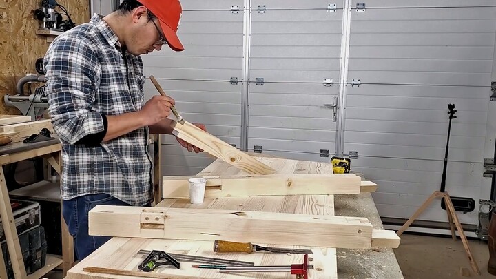 [Pengerjaan Kayu] Meja pengerjaan kayu yang telah lama saya pikirkan dapat dibuat dengan harga kuran