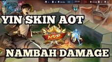 YIN SKIN AOT DAMAGE NAMBAH 😁 AUTO WIN