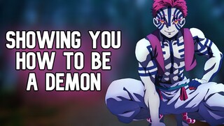 Teaching You How to be a Demon [Akaza x Listener] [ASMR Audio Roleplay] [Anime RP] [M4F]
