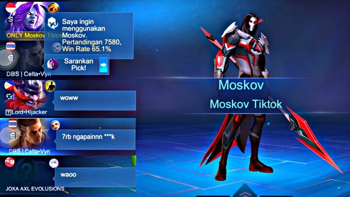 SOLO RANK di Epical Glory 1 Tim Sampai Tercengang Lihat Moskov Tiktok MANIAC di Bawah 6 Menit