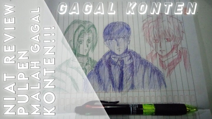 DRAWING DARI ANIME MUSHLE TAPI MALAH GAGAL KONTENN!!!