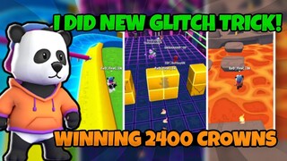 I DID NEW GLITCH TRICK . WINNING 2400 CROWNS. [STUMBLE GUYS]