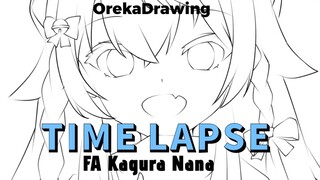 Fan Art vtuber, KAGURA NANA | PART 01 [TIME LAPSE]