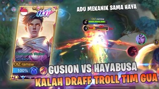 GUSION CARRY THE GAME, TIM GUA NGETROLL PAKE HERO ANJ UNTUNG BISA GENDONG