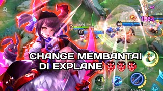 CHANGE MEMBANTAI DI EXPLANE NIH BOSS !!!