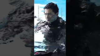 BTS of YangYang drowning in water scene - Glory of Special Forces in episode 1😨😢