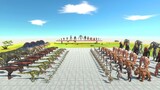 Infernals vs Carnivore Armies Tournament - Animal Revolt Battle Simulator