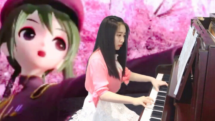 "せんぼんざくら" cover oleh gadis cantik dengan piano
