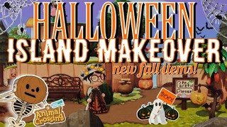 HALLOWEEN ISLAND MAKEOVER!!! 👻🎃 // ANIMAL CROSSING NEW HORIZONS