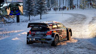 Rally Sweden - Volkswagen Polo GTI | EA Sport WRC | Thrustmaster T300RS + TH8A Shifter Gameplay