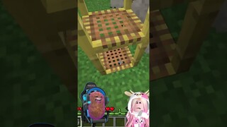 PRANK MOMON HUJAN LAVA DIMINECRAFT !! NGAKAK BANGET GUYS !! Feat @sapipurba  #shorts #short