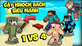 KHANGG 1 CÂN 4 BẰNG GẬY KNOCKBACK SAITAMA PVP NHƯ HACKER TRONG MINECRAFT BEDWARS