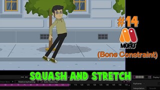 #14 Squash and Stretch - Bone Constraint - Moho Pro Tutorial