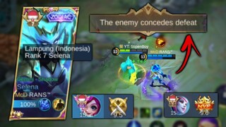 Combo Nana Gajah Ft Selena No. 7 Lampung Bantai Musuh sampe Suren!! Mobile Legends