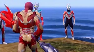 Oh tidak, Iron Man menjatuhkan semua Ultraman ke laut!