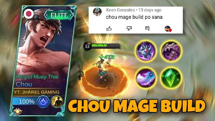 CHOU MAGE BUILD?!😲 | CHALLENGE ACCEPTED✓