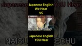Japanese English We Hear VS Japanese English YOU Hear