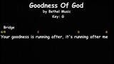 Goodness of God || Bethel Music || Lyrics And Chords || Female Key