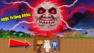 TÔ GÀ THỬ THÁCH 24H THOÁT KHỎI MẶT TRĂNG MÁU TRONG MINECRAFT*LÀNG SINH TỐ BỊ MẶT TRĂNG QUỶ