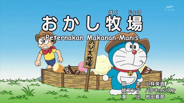 Doraemon Eps 493 Dub Indonesia : Peternakan makanan Manis