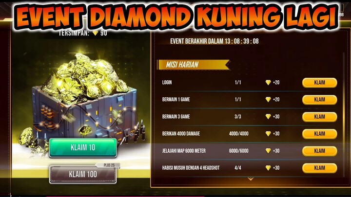 BESOK GOLD DIAMOND SHOP FF HADIR LAGI..!! EVENT DIAMOND KUNING FF TERBARU JULI 2022