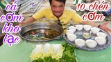10 Chén cơm cùng Cá Cơm Mồm kho nước dừa lTâm Chè Vĩnh Long
