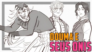 O DIA QUE DOUMA APRESENTOU DAKI E GYUTARO PARA MUZAN (DEMON SLAYER COMIC DUBLADA)