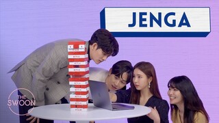 Cast of Run On plays Jenga [ENG SUB]