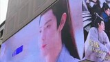 Xiao Zhan on the big screen in Milan, what a spectacle