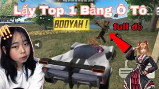 Free Fire: H'nung thử thách lấy Top 1 bằng Ô Tô và cái kết😱.