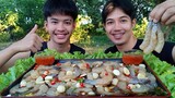 กุ้งดองตัวใหญ่ๆ กรุบๆกรอบๆจิ้มซีฟู้ดรสเด็ดฟินสุดๆ.